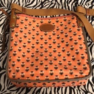 Fossil owl crossbody